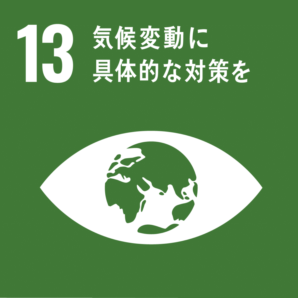 SDGs　13.気候変動に具体的な対策をのアイコン